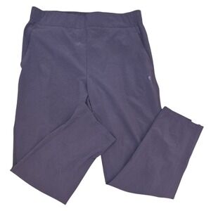 Apana Women's Purple‎ Pants Athletic Yoga Lightweight Cropped Pockets Medium